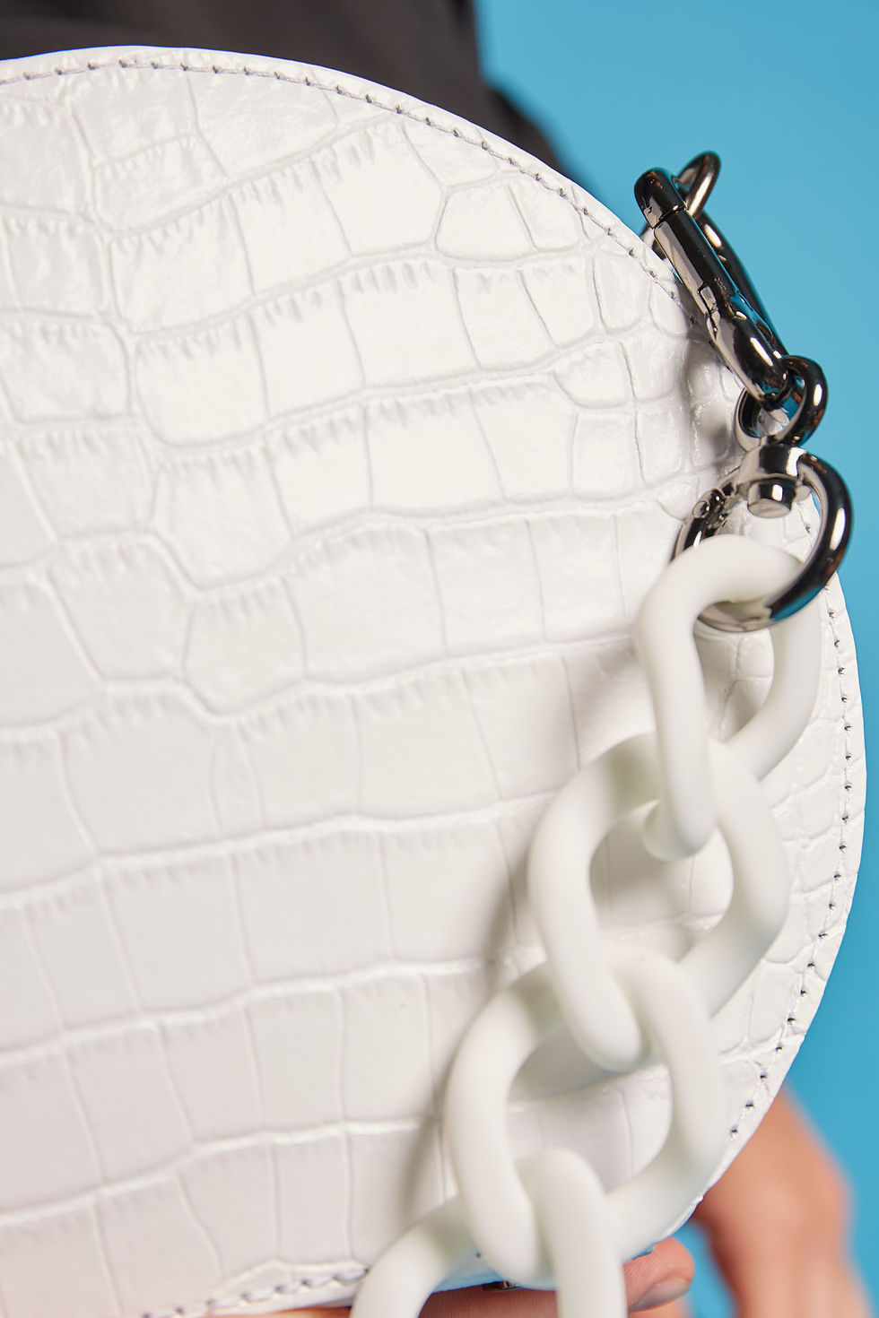Miniatura: Borsa in pelle semi-rigida zip around