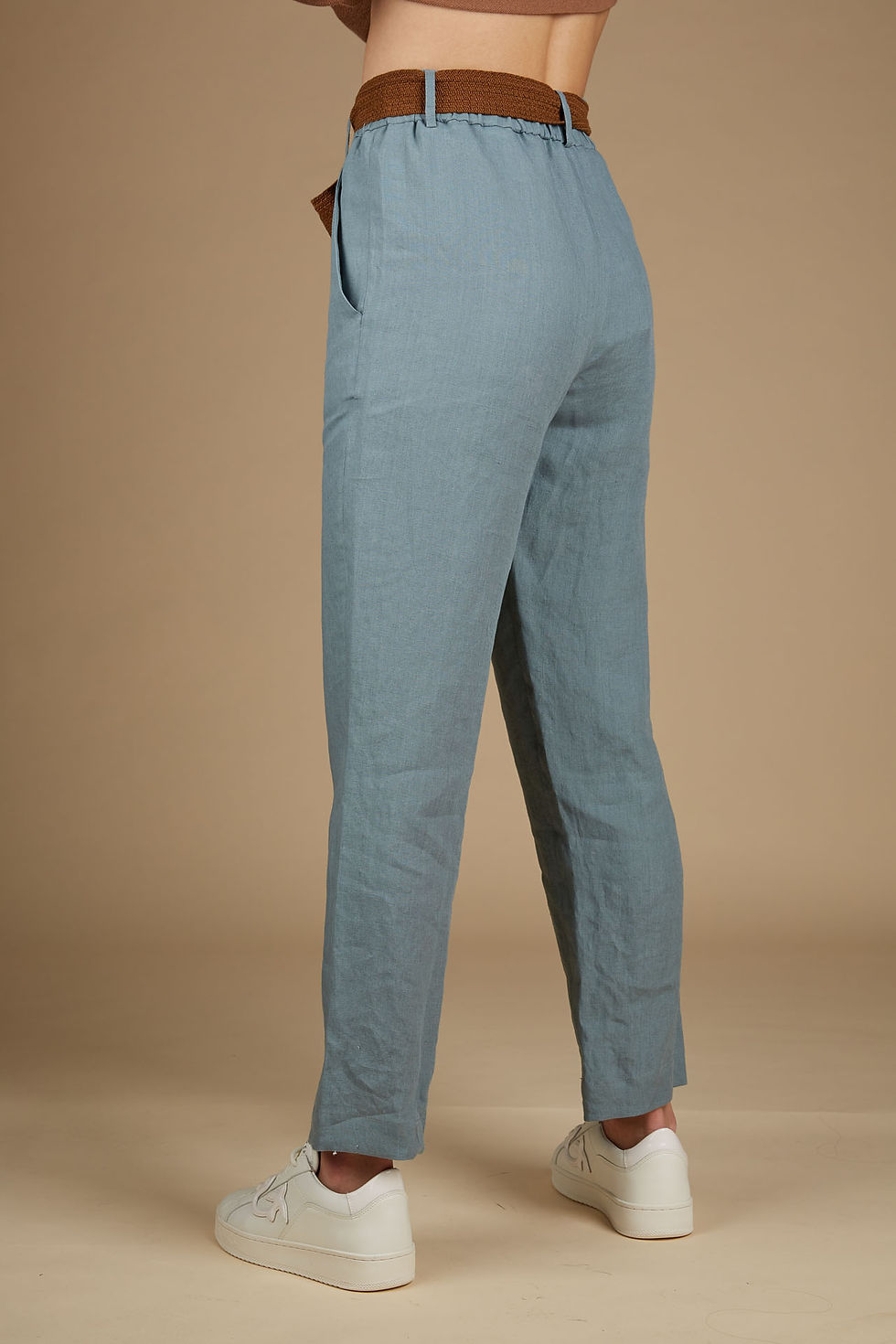 Miniatura: pantalone ALYSI lino e cotone