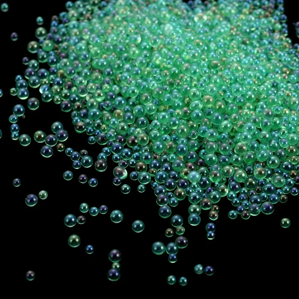 Miniatura: Colorful Mixed Water Bubble Beads Mini Glass No Hole Bead for DIY Jewelry Making