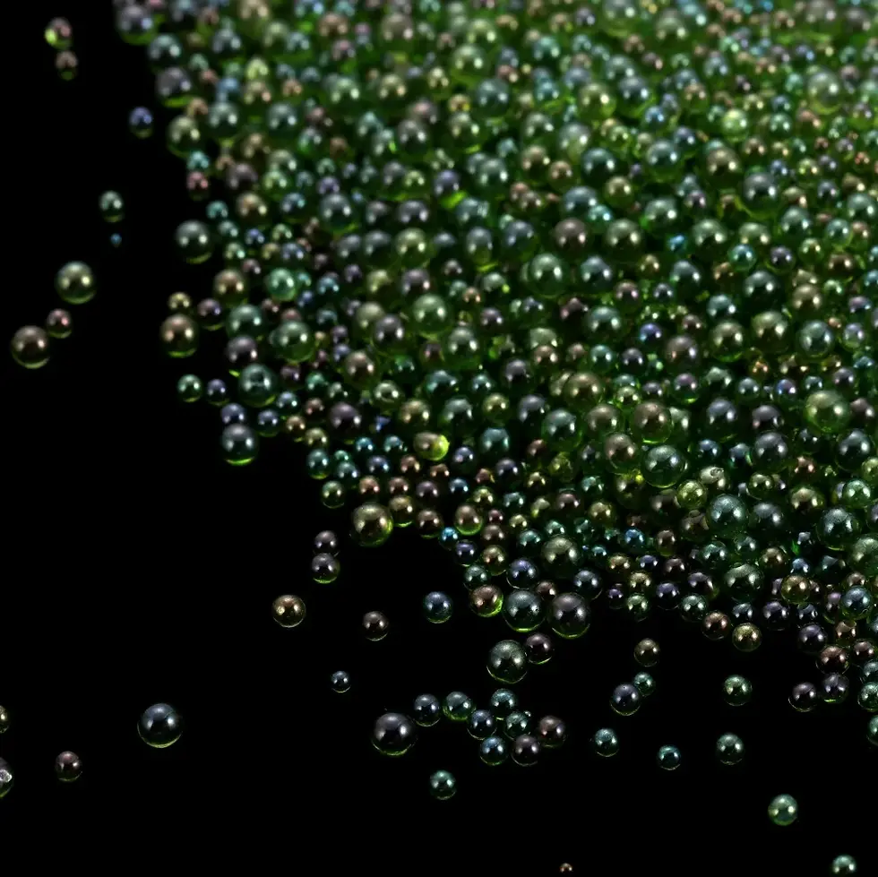 Thumbnail: Colorful Mixed Water Bubble Beads Mini Glass No Hole Bead for DIY Jewelry Making