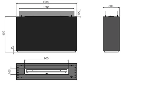 Miniatură: Șemineu bioetanol  Incube XI