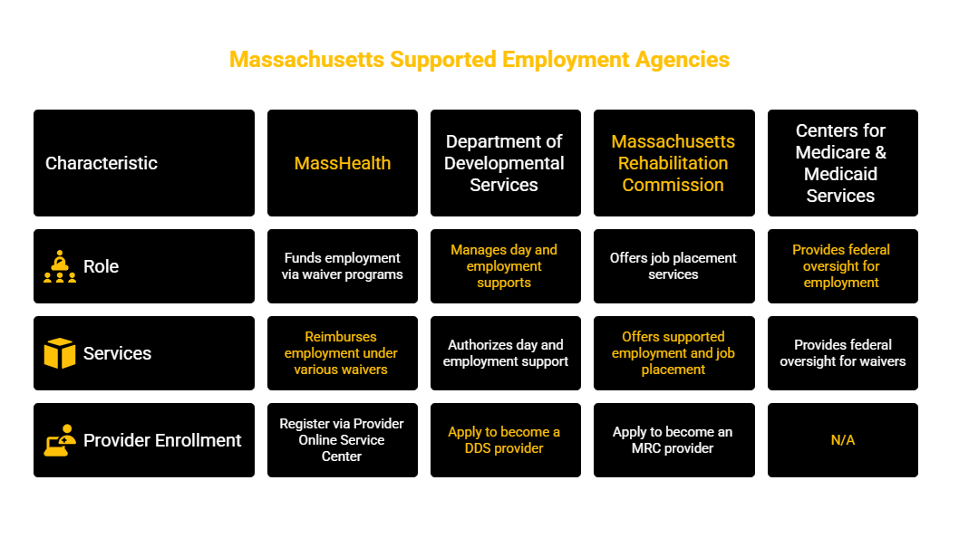 MASSACHUSETTS SUPPORTED EMPLOYMENT PROVIDER