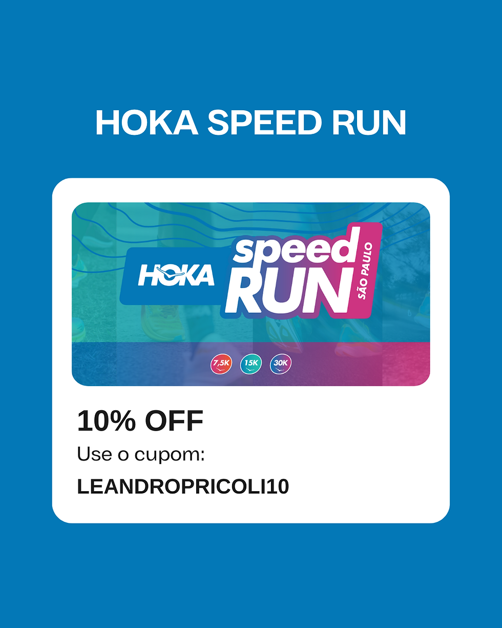 cupom desconto corrida hoka speed run 2026