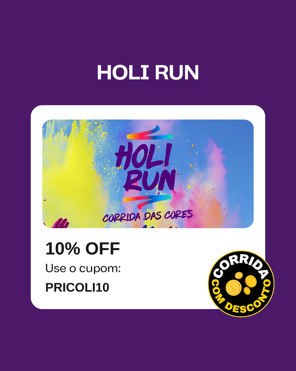 cupom desconto holi run sao bernardo