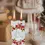 Thumbnail: Hand Painted Flat Candle-"Merry Christmas Wreath with Berries"