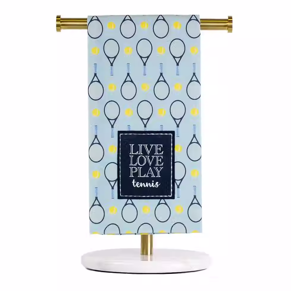 "Live Love Play" Tennis Hand/Bar Towel