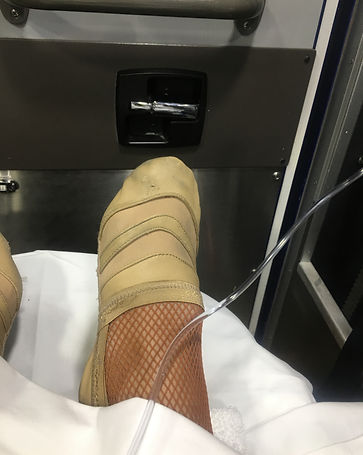 On the way to the hospital