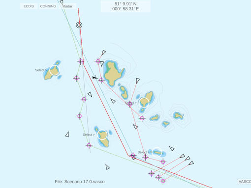 VASCO Planner showing Scenario 18 configuration
