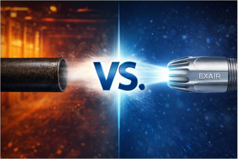 왜 설계된 에어 노즐이 개방형 파이프보다 우수한 성능을 발휘하는가 (그리고 공기 사용량을 최대 70%까지 절감하는가)