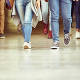 Beine in Jeans