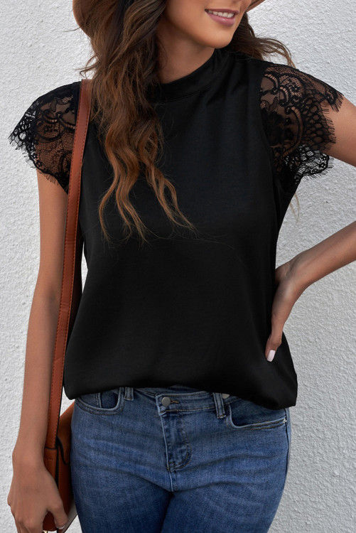 Thumbnail: Black Lace Blouse