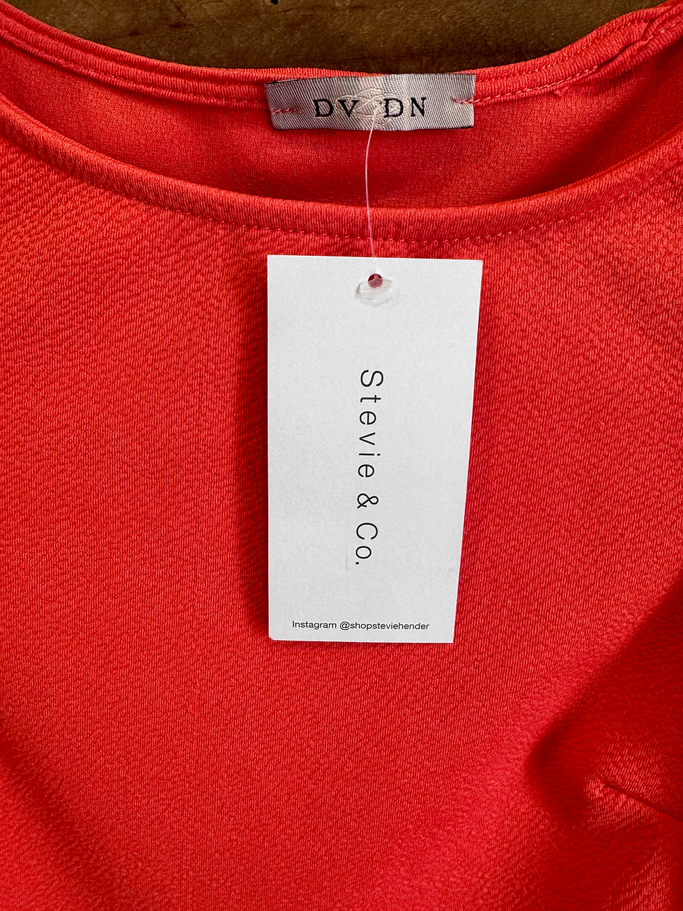 Thumbnail: Coral Mermaid Midi Dress (M)