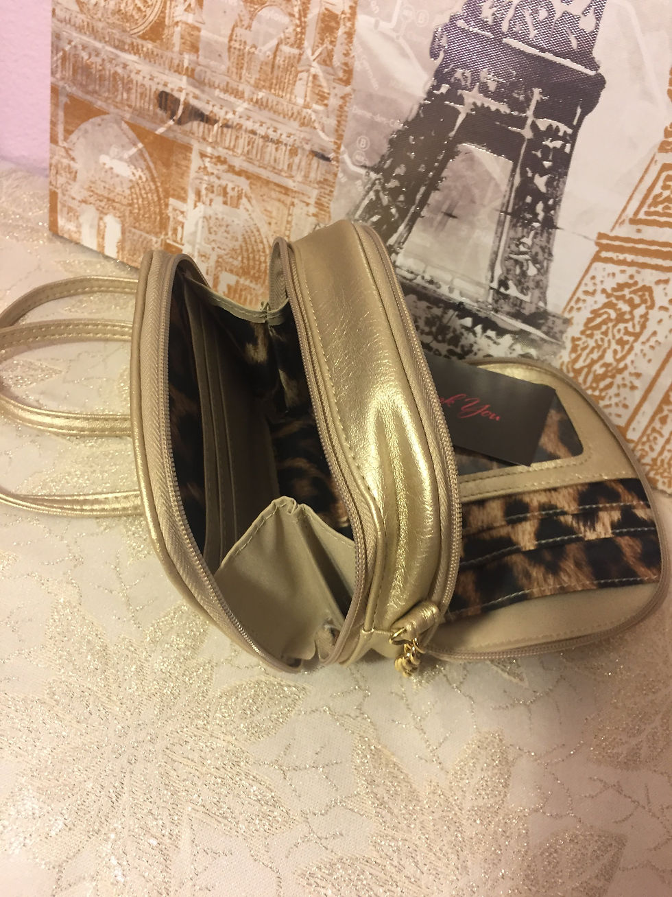 Thumbnail: Jessica Simpson Gold Cross-body Bag