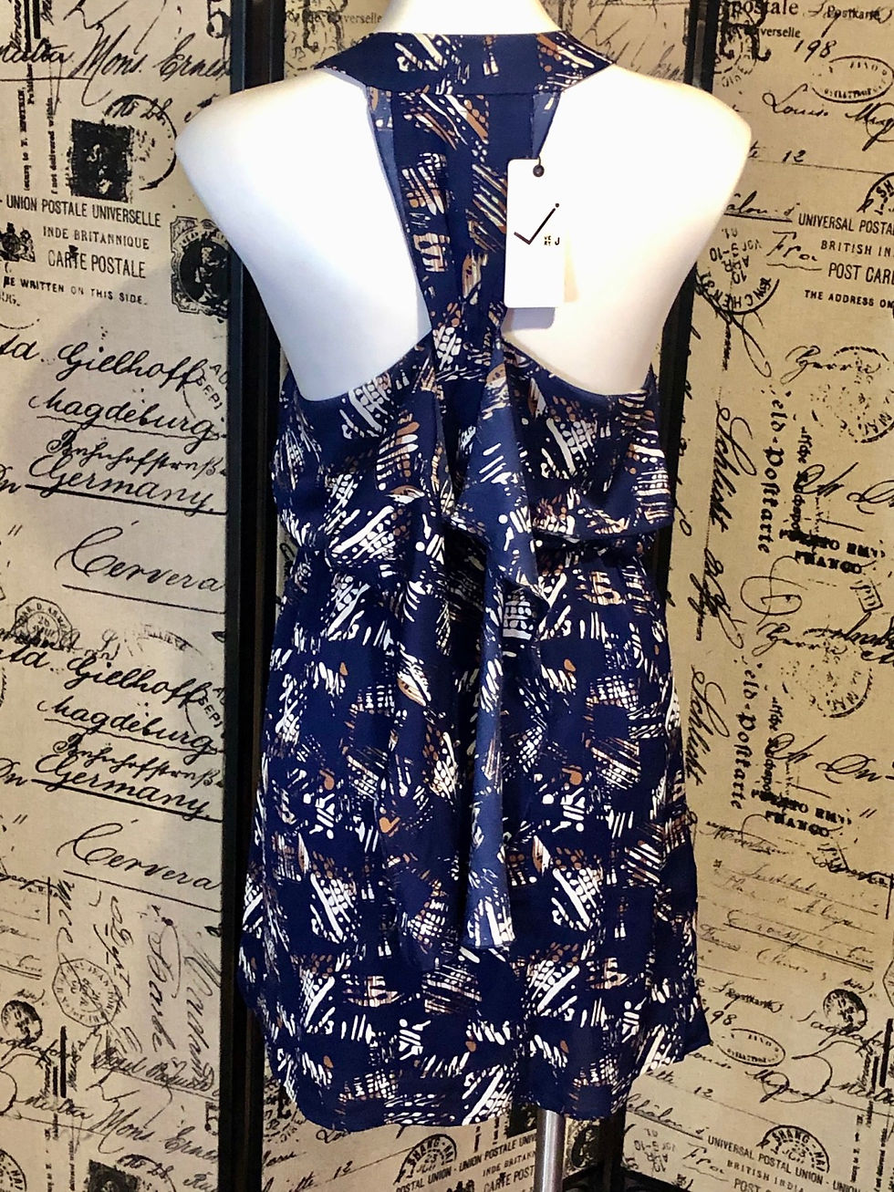 Thumbnail: Very J Blue Racerback Dress (S/M: 4-12)