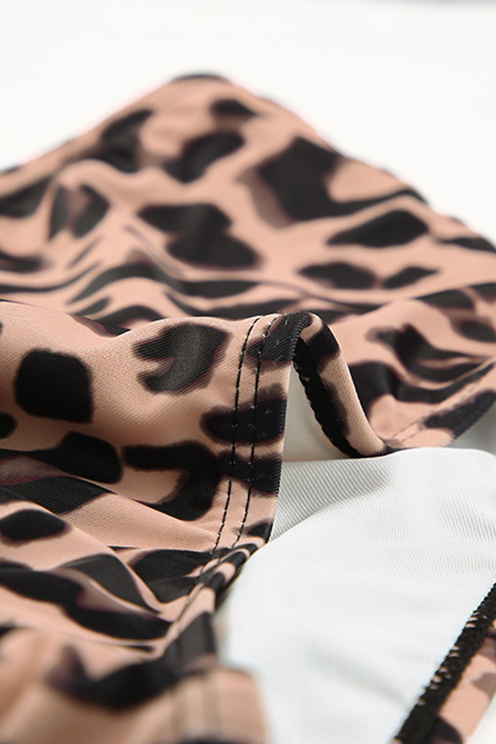 Thumbnail: Women's Tankini 2 pc Neon Orange and Leopard Swimsuit