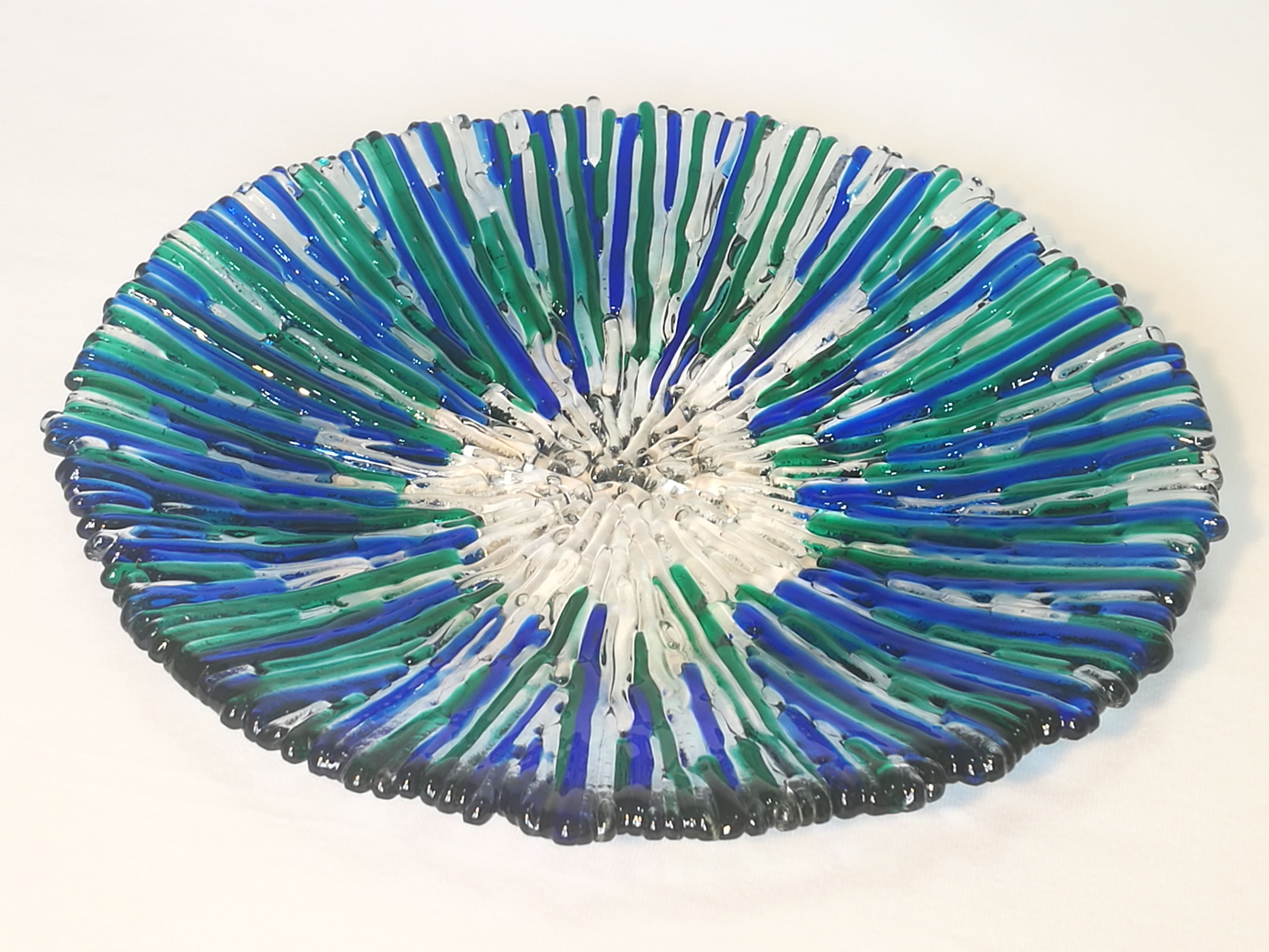 Round Platter Green/Blue
