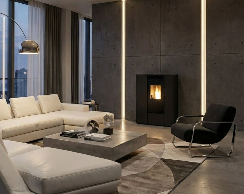 Stufa a pellet biofireAaron can up -11,0 kW