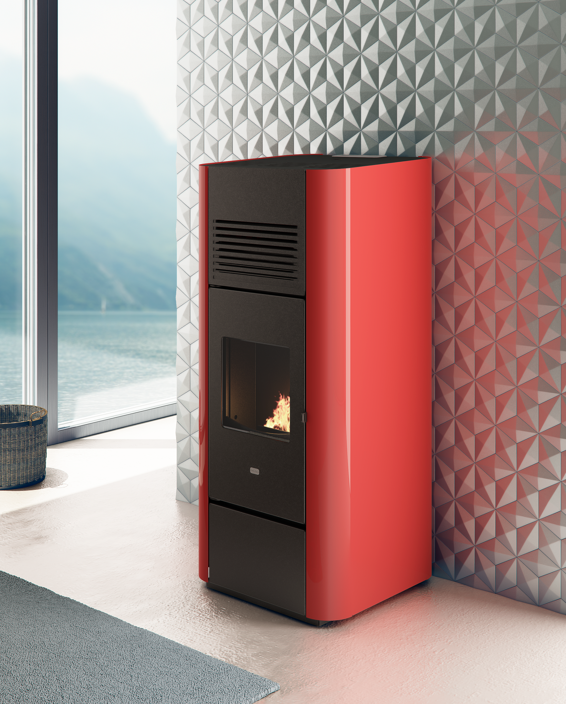 Stufa a pellet biofireDavid - 15,4 kW