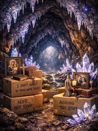 What the adult cave contains and feels like.