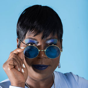 monochromic portrait