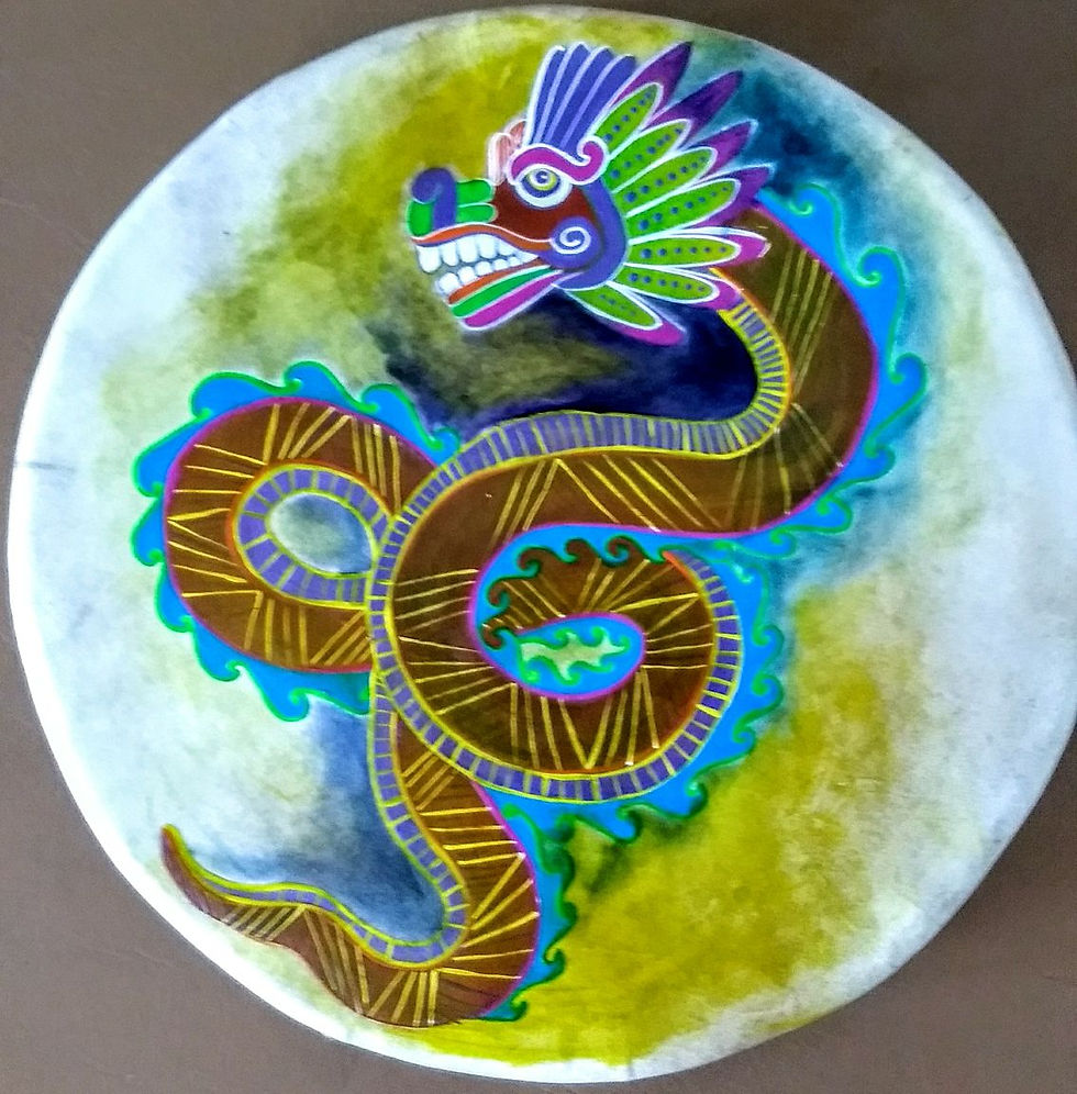 תמונה ממוזערת: תוף שמאני עבודת יד קולומביה