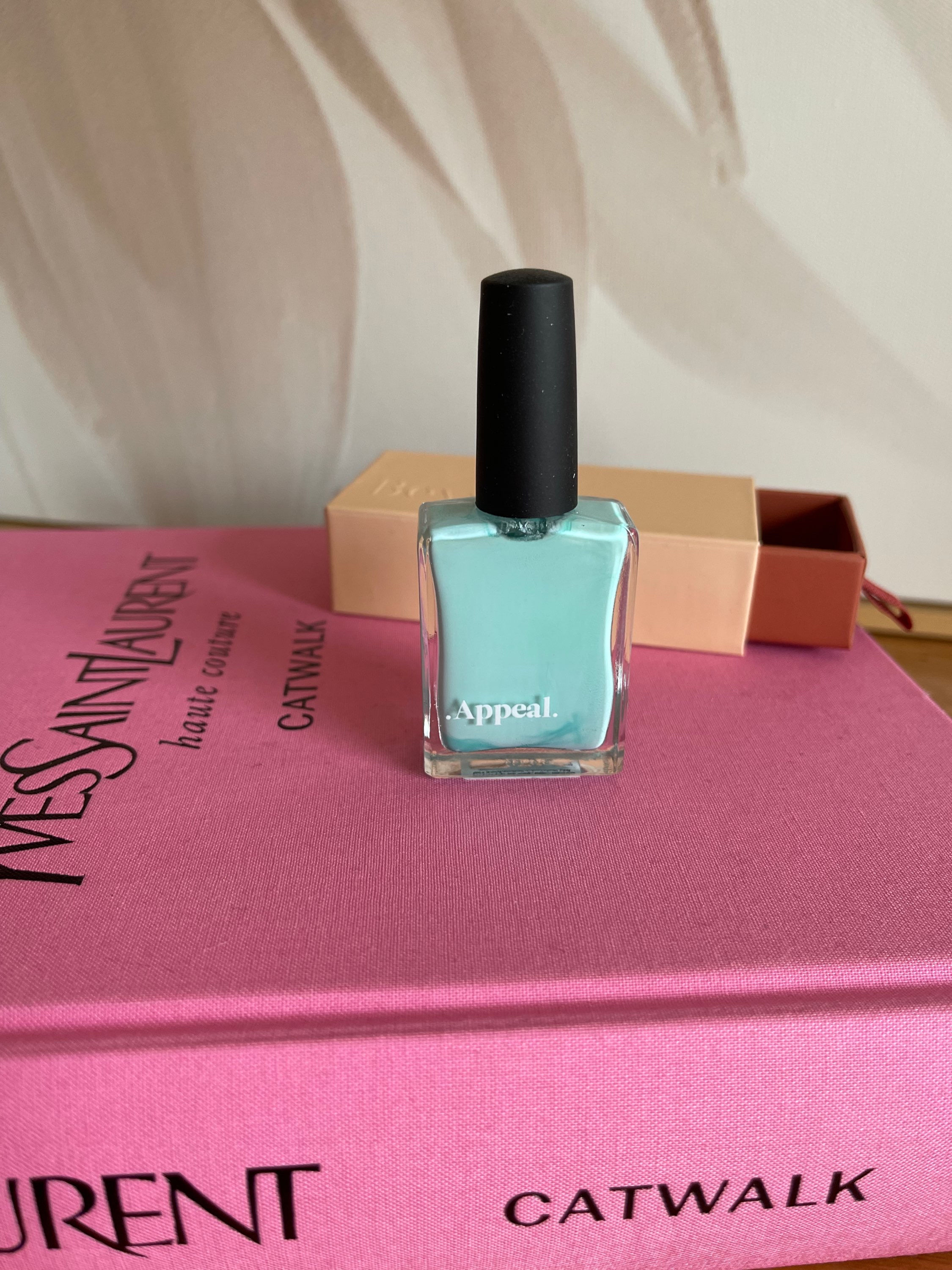 Nail polish Tiffany blue