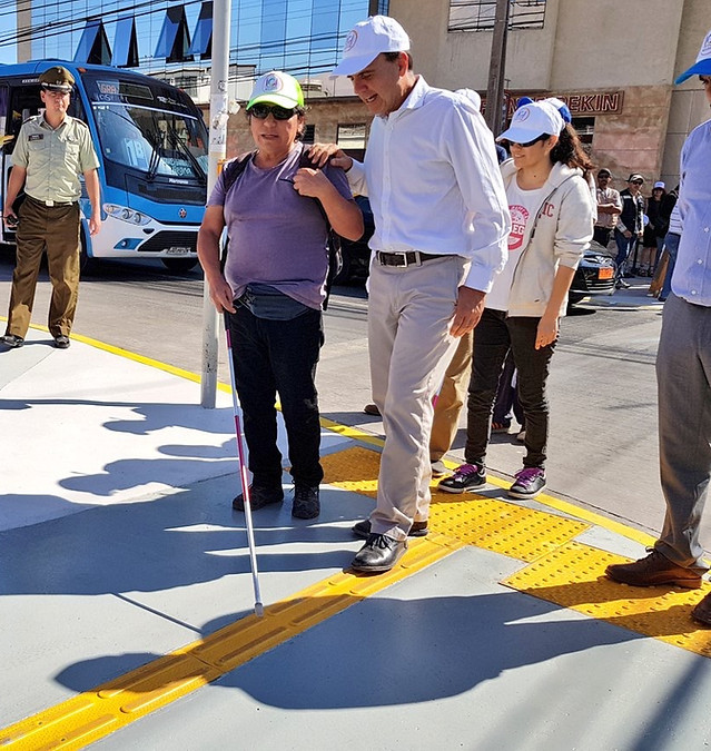 Paneles Podotáctiles Ciclovía Inclusiva La Serena