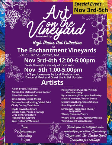 High Plains Arts Collective art show notice - Portales