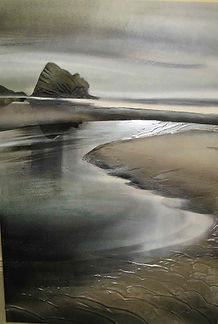 west coast gallery piha auckland art exhibition artist jill perrott painter paintings