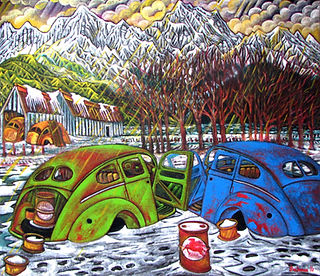 west coast gallery piha auckland art exhibition artist dean buchanan painter