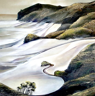 west coast gallery piha auckland art exhibition artist jill perrott painter paintings