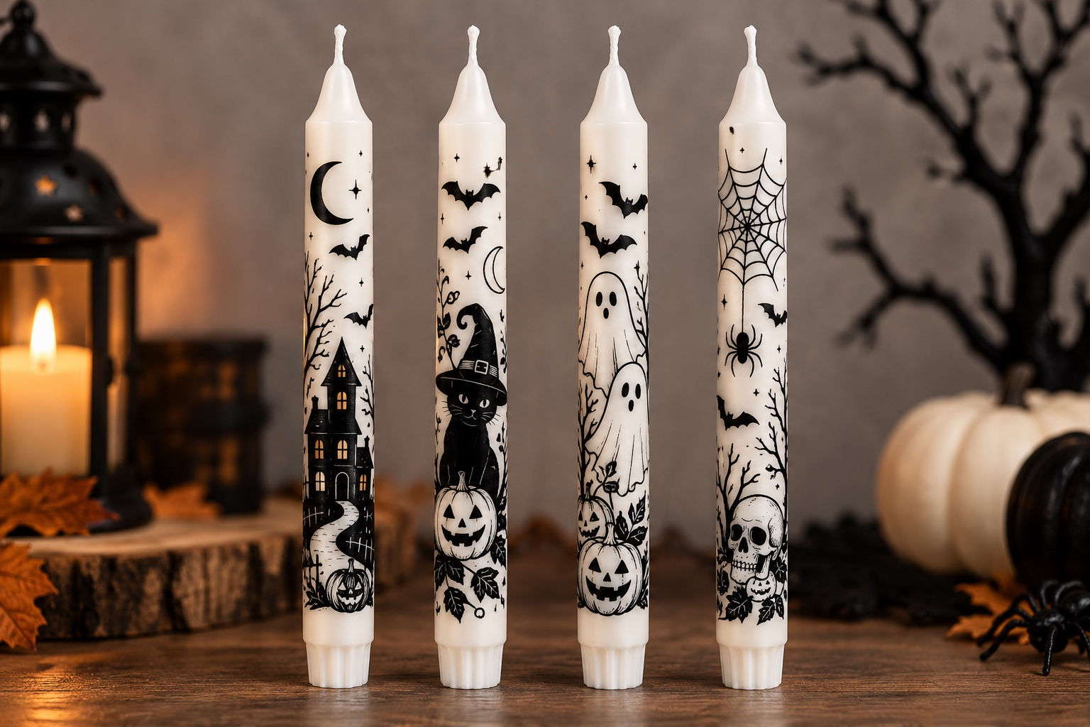 Halloween Taper Candles – Set of 2