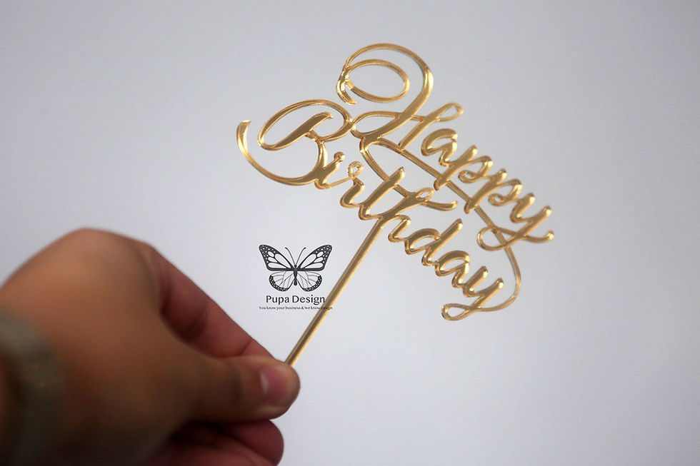 Thumbnail: Happy Birthday Cake Topper