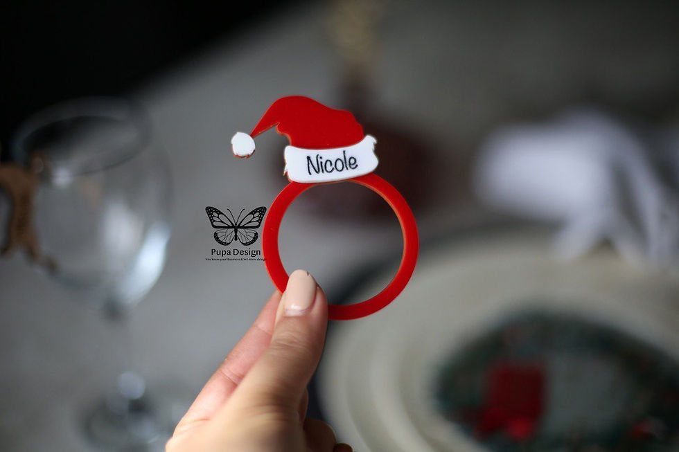 Personalised Santa Napkin Ring