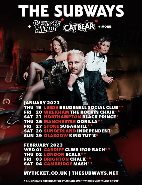 New UK dates added to January 2023 UK tour plus support bands announced!