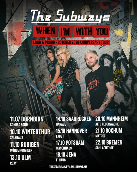 We are coming back to Germany & Switzerland! October 2026 'When I'm With You' Tour announced!