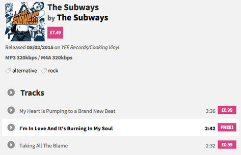 We have teamed up with HMVdigital for a Valentine's weekend track giveaway!