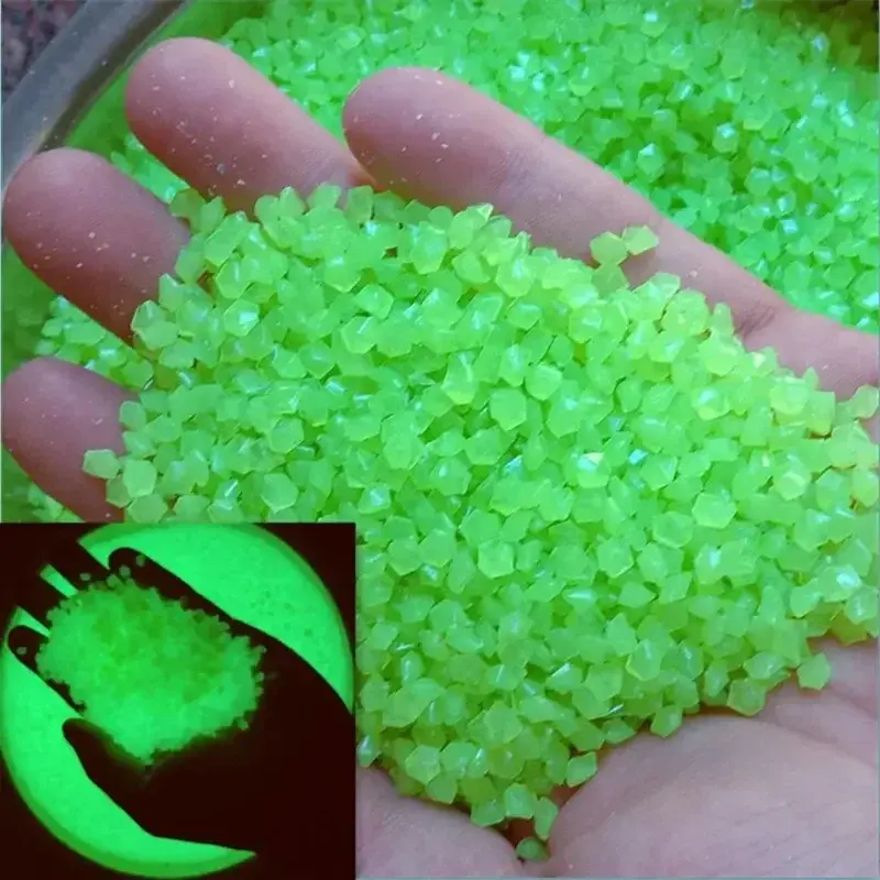 Thumbnail: 1000pcs 3-5mm Luminous Sand Glow in Dark Pebbles Stone Home Garden Yard Outdoor 