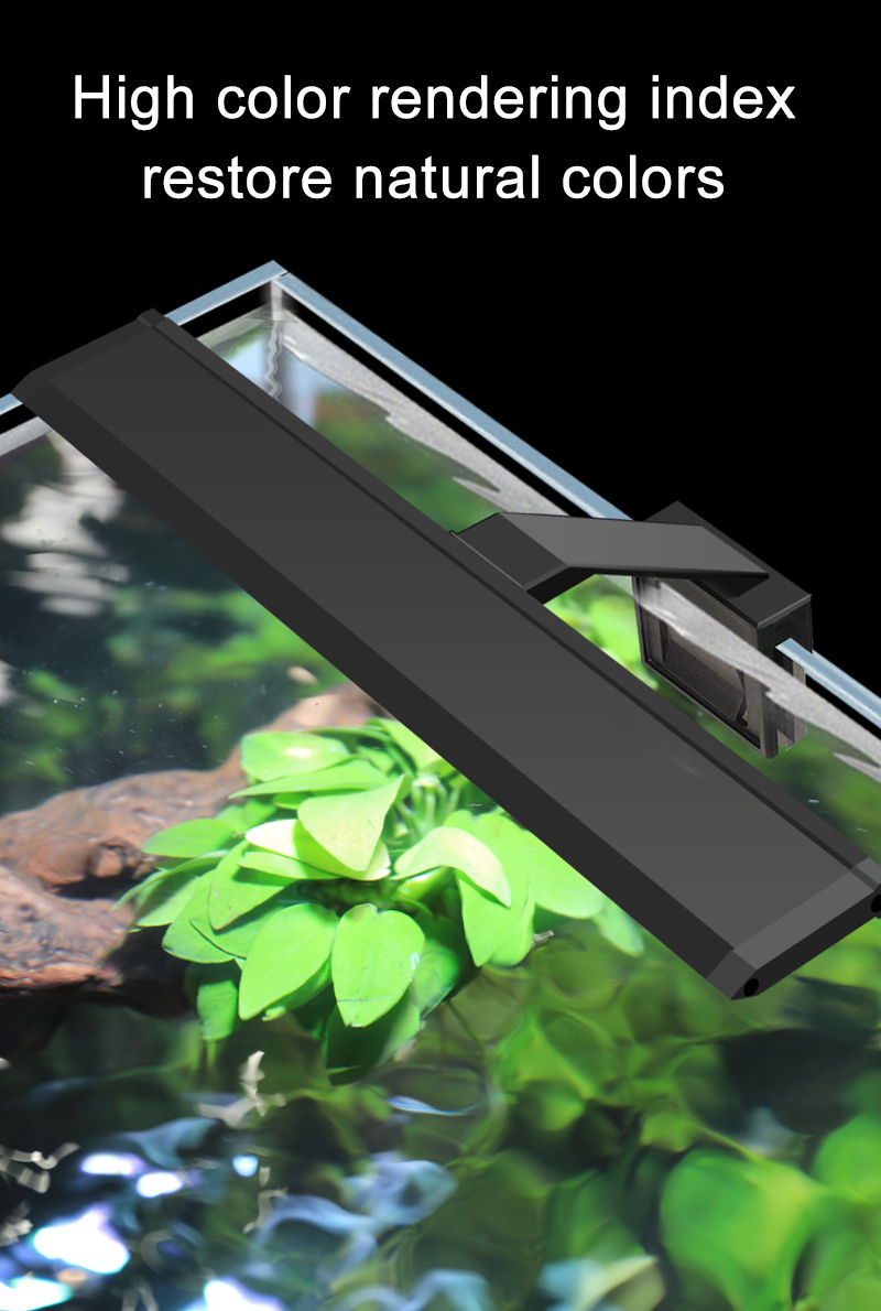 Thumbnail: Aquarium LED Fish Tank Light Super Slim Plants Grow Clip Lights Lamp Aquatic Aqu