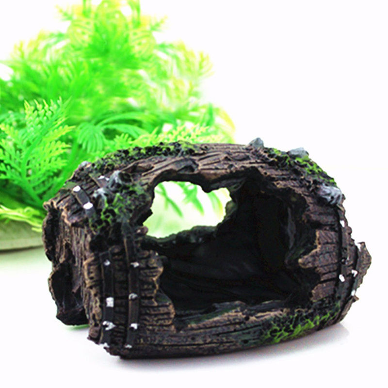 Thumbnail: Resin Aquarium Ornaments Decorations Artificial Barrel Cave Landscaping Accessor