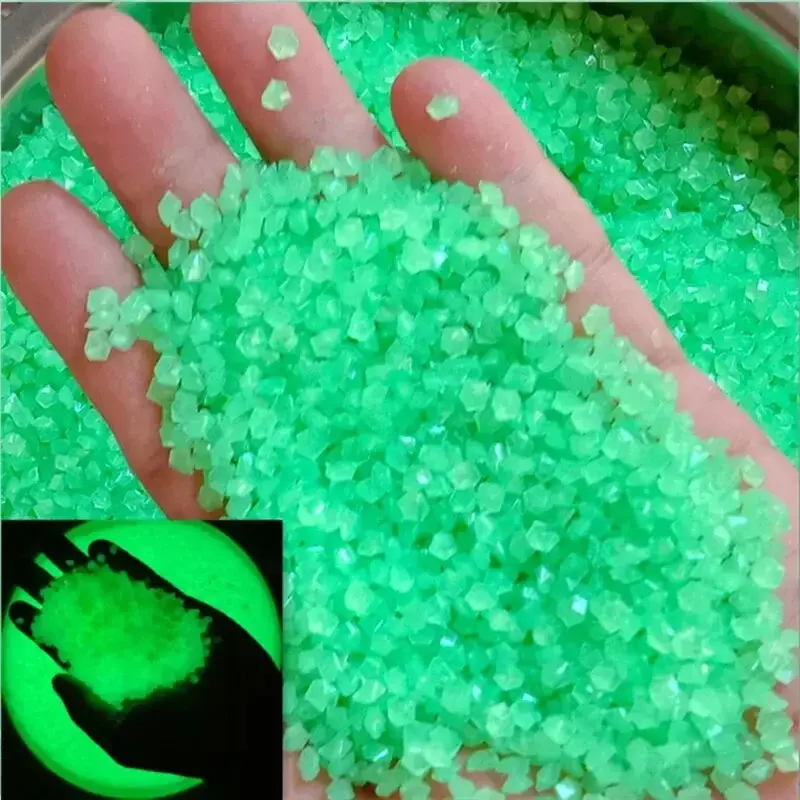 Thumbnail: 1000pcs 3-5mm Luminous Sand Glow in Dark Pebbles Stone Home Garden Yard Outdoor 