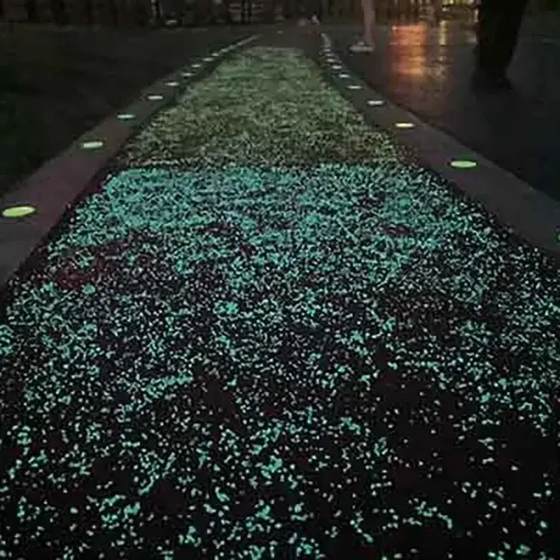 Thumbnail: 1000pcs 3-5mm Luminous Sand Glow in Dark Pebbles Stone Home Garden Yard Outdoor 