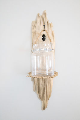 Decorative Driftwood Wall Flower Holder
