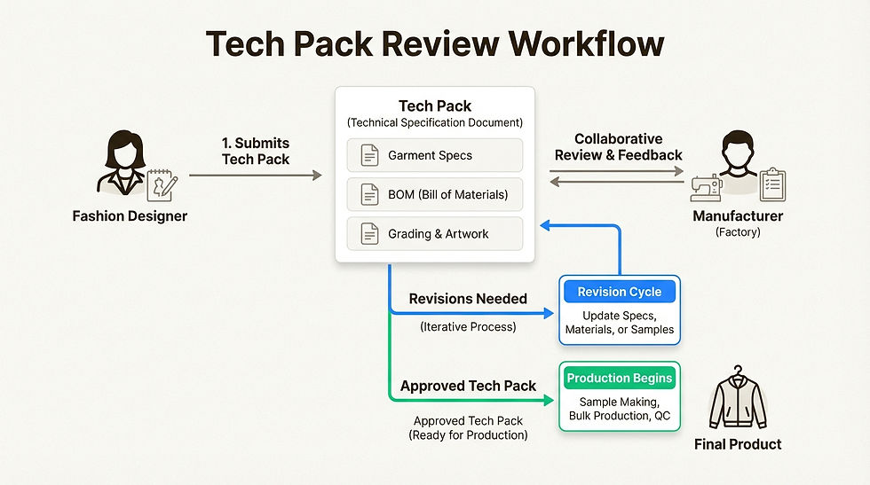 tech pack review workflow