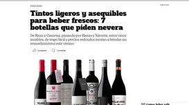 El Mundo chooses Viñátigo Negramoll among the most refreshing red wines of the summer