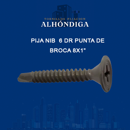 PIJA NIB  6 DR PUNTA DE BROCA 8X1"