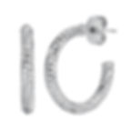 SS Textured 7/8 Hoop