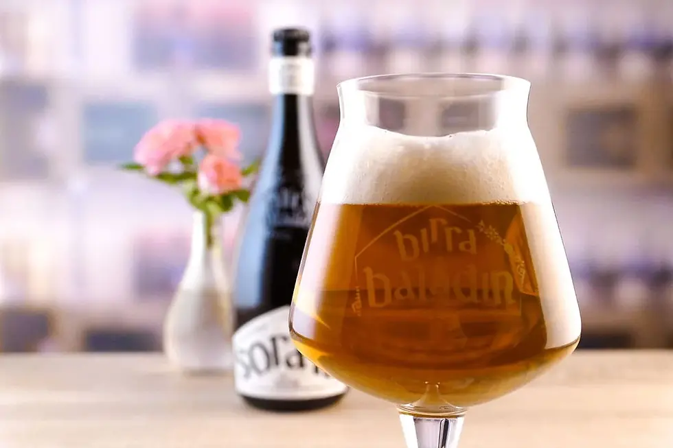 Miniatura: birra extra dry petali rosa riso carnaroli piemonte