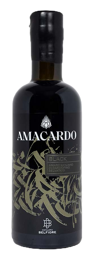 amaro siciliano amacardo black  carciofino selvatico etna