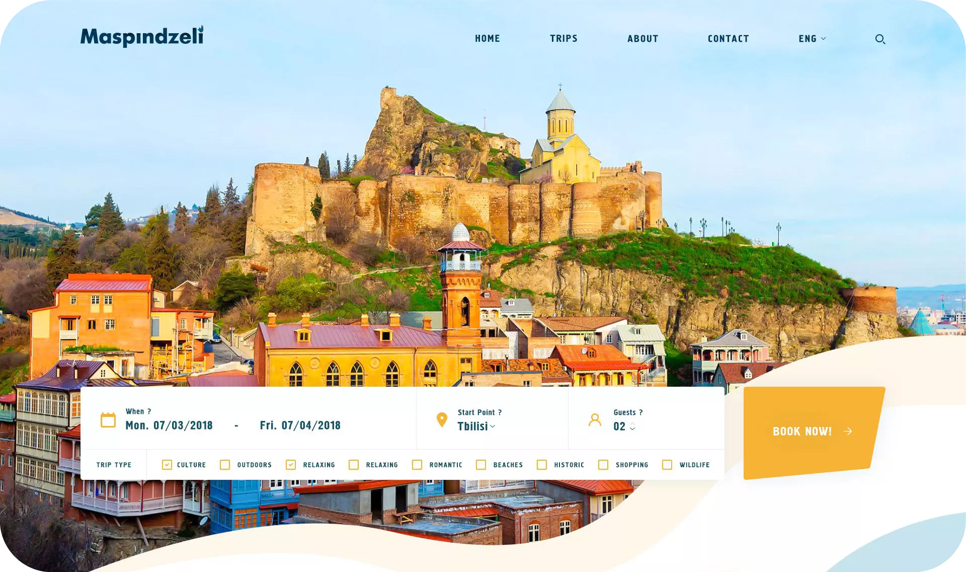 Maspindzeli trip planner platform